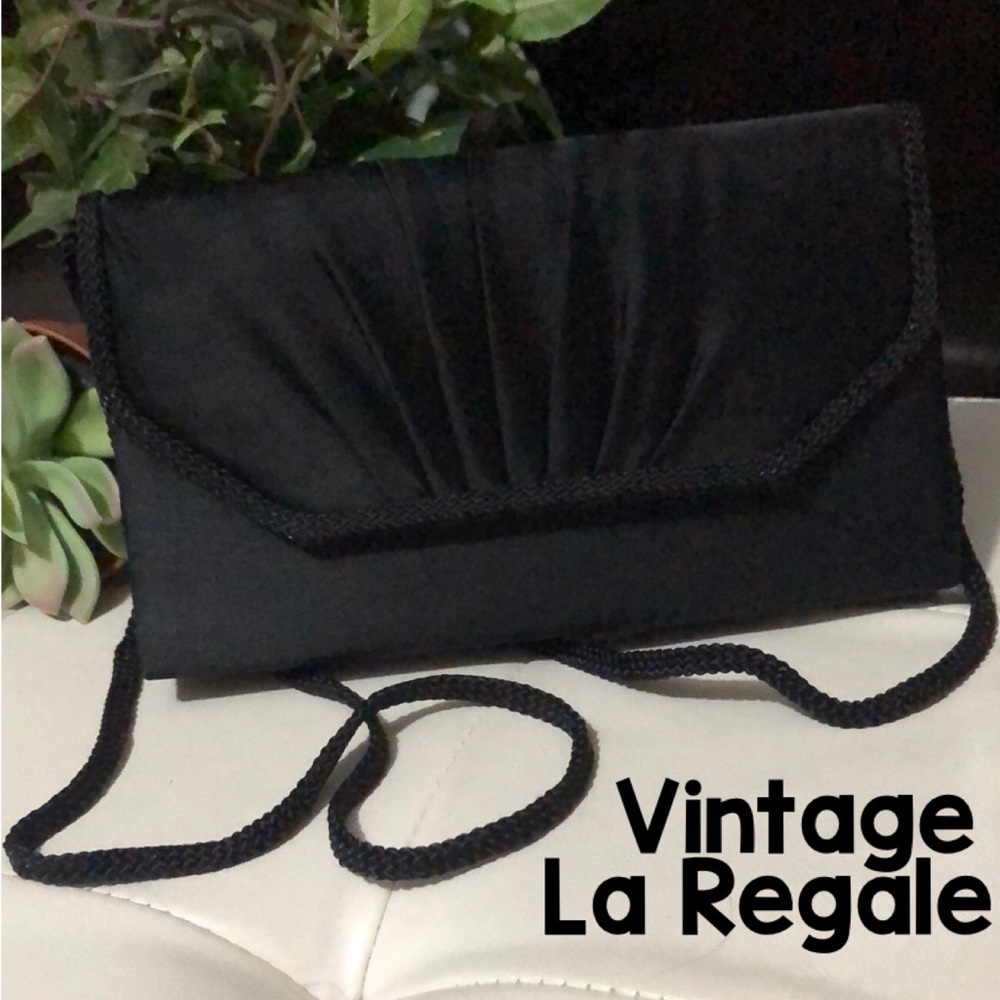 Like New Vintage La Regale Handbag-Hand Made-Black-9x5x1.5